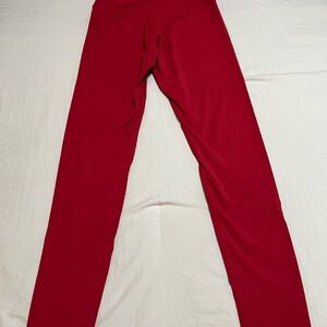 Colorfulkoula Red Full-Length Leggings
